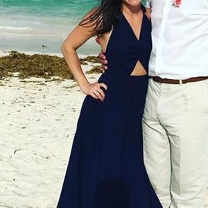 Open back maxi dress